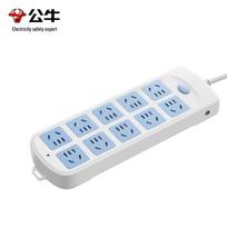 Gongniu GN-605 10-Socket Power Strip, 3m Cable CN plug (adapter included)