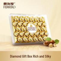 Ferrero Rocher lazdyno riešutų šokoladiniai saldainiai