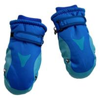 Cartoon Children Ski Gloves Shark Pattern Winter Skiing Gloves Kids Snowboard Mitten  Riding S mėlyna