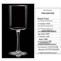 Set of Crystal Retro High-Footed Wine Glasses for Elegant Home Dining