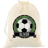 30x40cm Personalized Soccer Party Favor Bags Custom Canvas Goodie Bag candy bag for kids boys Soccer theme Party supplies 30x40cm&1pcs