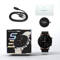 Smart Sports Watch Black Shark S3 New 1.43-inch Touchscreen Health Monitoring With GPS System Support Android iOS 500 mWh juoda