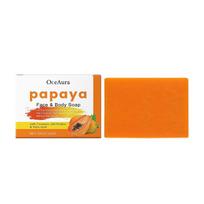 Papaya Turmeric Bath Soap Smooth skin nourishes skin and exudes fragrance Facial body cleansing soap