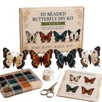 3D karoliukų drugelio rankdarbių rinkinys Mažo karoliukų gyvūno DIY rankų darbo meno rinkinys D
