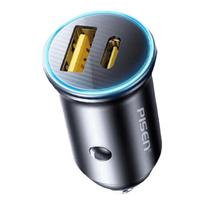 Pisen 30W Mini Metal Dual-Port Car Charger