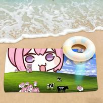 Funny game D-Doro Towel Drying Bath Towel Applicable To Light Swimming Camping Yoga Beach Out STJ40x70CM
