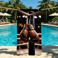 Cool Boxing Gloves Towel For Outdoor Camping Beach Towel Super Absorbent Quick-Drying Summer Towel STJ40x70CM