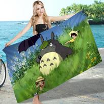 Animacinis T-Totoro Mikropluošto Spausdintas Paplūdimio Rankšluostis Kalnų Žygiai Joga Paplūdimys Plaukimas Bėgimas Sugeriantis Minkštas Rankšluostis Cotton 30x30cm