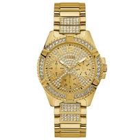Guess W1156L2 Moteriškas auksinis laikrodis su kristalais 40mm auksas