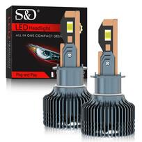 2 vnt. 6000K HB3 HB4 9005 9006 H1 H7 H4 H11 Led dvigubo vario vamzdžio Canbus lempa CSP 7535 lustai automobilio priekinio žibinto 110W 60000LM rūko žibintų lempos H1