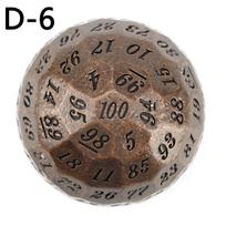 Kietas metalinis 100 šonų kauliukas, žaidimo kauliukas D100, milžiniškas poliedrinis metalinis 100 šonų kauliukas, 50 MM skersmens (1,97 col), Senovinis žalvaris 5*5*5cm pilka