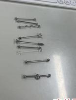 Arrow Screw Industrial Barbell Earrings for Double Ear Holes - European and American Popular Horizontal Bar Design