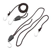 2pcs Kayak Tie Down Straps Ratchet Pulley Ropes Adjustable Ropes Hanger Working Load Up to 299.8lbs for Kayak Canoe Boat 2.5M*6MM