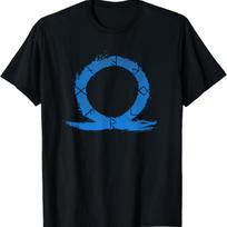 Ripple Junction x God of War Ragnarok Blue Ouroboros Runes T-Shirt S juoda