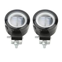 20 W 6500 K LED Rūko Žibintai DRL Pagalbiniai Žibintai Motociklams Sunkvežimiams Visureigiams ATV Architektūrai black