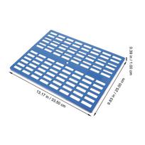 2Pcs Plastic Rabbit Cage Mat Small Animal Floor Mat for Bunny Chinchilla Cat Puppy Cage Comfortable Non Slip Resting Pad mėlyna