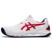 Asics Gel-Resolution 8 Clay L.E. Low Top Running Shoes Men sneaker White Red 1041A293-110 44.5