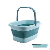 Itisyou Foldable Foot Bath with Large Massage Acupressure Foot Portable Massage Foot Foot Fatigue Ideal for Home Foot Therapy Handle, 15-Liter žalia