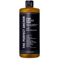 The Perfect Anchor Pure Castile Soap 944ml Black Spruce Blend Facial Cleansing Body Soap Organic - Cleanser, Soap, -