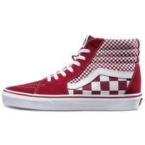 Vans SK8-HI 'Red Mix Checker' Men's VN0A38GEVK5 EU 35
