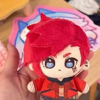 League Of Legends Arcane Vi ir Caitlyn 10cm Medvilninė Pliušinė Lėlė Pakabukas Anime Figūrėlė Kimštas Žaislas Dovana Vaikams Dekoras violetinė