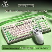AULA S99 Tri-Mode RGB Membrane Keyboard & SC580SE Wireless Mouse Bundle