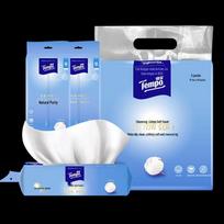 Tempo Pure Cotton Disposable Face Towels
