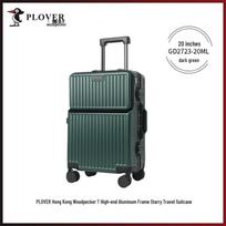 PLOVER Starry 20-inch Aluminum Frame Carry-On Luggage tamsiai žalia spalva