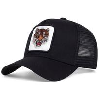 1 vnt. Unisex Gyvūno Tigro Siuvinėjimo Tinklelio Kepuraitė Baseball Kepuraitė Lauko Reguliuojama Apsauganti Nuo Saulės Laisvalaikio Kepuraitė Pavasaris Ruduo Kelionės Atostogos black