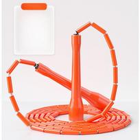 Smooth Surface Hard Bead Jump Rope for Sports Training and Freestyle Competition balta