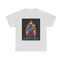 Japanese Horror Culture T-Shirt - Samurai Warrior Motif S įvairiaspalvis