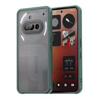 Matte Shockproof Phone Case For Nothing Phone 3A 3 A Translucent Soft Frame Camera Lens Protection Cover For Nothing Phone3A 3AA For Nothing Phone 3A žalia
