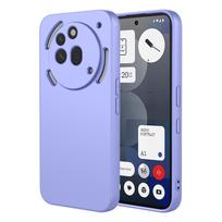 Flexible Liquid Silicone Case For Nothing Phone 3a Pro NothingPhone 3A Protective Cover TPU Fundas Coque Capa Nothing Phone 3a violetinė