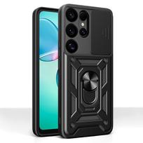Case for Samsung Galaxy S26 Ultra S24 FE S25 Plus S23 S22 S21 A17 5G A37 A57 A56 A36 A16 Armor Slide Camera Lens Protection Bag Galaxy S25 Edge juoda