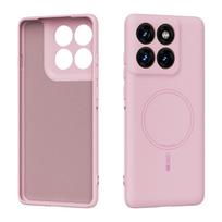 For Motorola Signature Moto Edge 70 Ultra Case Magnetic Liquid Silicone Cover Built In Velvet Protection Shell Simple And Fresh Motorola Signature rožinė