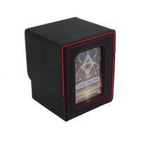 100+ Load Trading Card Deck Box with Window Design PU Leather Magnetic Closure Game Card Storage Box for YuGiOh MTG Sport Cards juoda