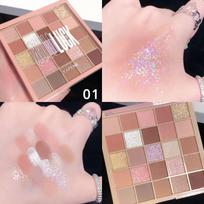 25color Eye Shadow Palette Nude Color Low Saturation All-match Large Base Eye Shadow Palette Pearlescent Matte Matte Makeup Remover Affordable Eye 01