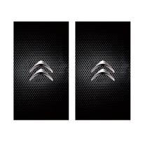2Pcs Car Emblem Center Pillar Film Auto Door Decorative Sticker For Citroen C4 C3 C5 C5X e-C4 X e-C3 C-Elysee Berlingo C1 C6 C2