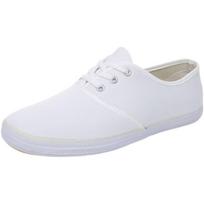 FFY Soft Sole Lace-Up Canvas Shoes balta