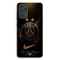 Coque Pour Samsung Galaxy A72 PSG double champion et fier, noir et dorée Maniacase juoda