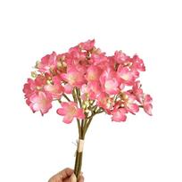 4Pcs Simulated Floral Art Artificial Jasmine Flowers Simulated Flower Bouquet  Home Decor raudona