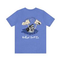 Outlaw Surf Skeleton Shark Attack T-Shirt 4XL
