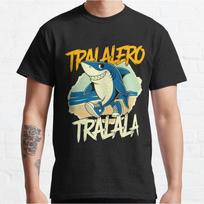 tralalero tralala shark Italian Brainrot Funny Meme Tshirt for men large size Adult Tops S6xl mens clothing S