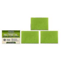 3X arbatmedžio muilas Priešgrybelinis antibakterinis veido ir kūno spuogams, pėdų grybeliui, grybeliui, folikulitui, kerplėms, kirkšnių niežuliui gydyti