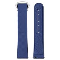 FKM Rubber Strap for Swatch for Omega MoonSwatch 20mm Quick Release Folding Buckle Bracelet Men Women Silicone Rubber Watch Band 20mm