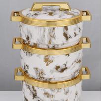 Stainless Steel Insulated Lunch Box 3-Piece Set - Keeps Food Fresh