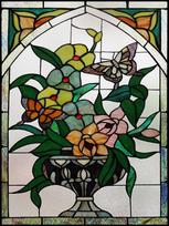 Custom Size Frosted Stained Glass Window Film Flower Rose Art Static Cling Sticker Home Office Door Decor Self-Adhesive Foil (as the picture,30X40cm)