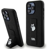 Karl Lagerfeld Klhcp13Xgsachpk Iphone 13 Pro Max 6.7 Black/Czarny Hardcase Gripstand Saffiano Choupette Pins