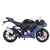 1/12 Scale Kawasaki Ninja ZX-6R Racing Cross-country Motorcycle Toy City Diecast Model Super Sport Miniature Collection Boy Kids Gift juoda