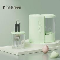 Compact Washing Machine for Makeup Brushes & Paint Brushes with Clothes Disinfection & Sterilization Type-C Plug-in žalia